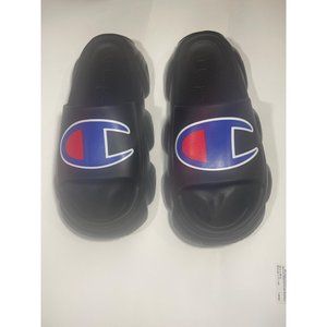 Champion Meloso Squish Slide Black Red Comfy Men size 12